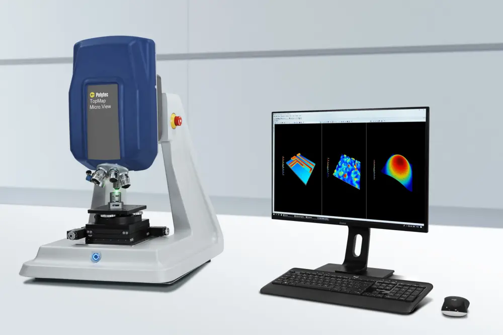 Compact table-top surface profiler receives major stage upgrade enabling automated, larger field roughness & microstrucure inspections with new motorized 100 mm XY & tip/tilt stage