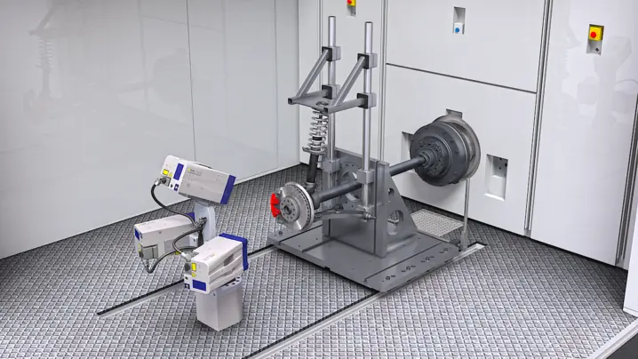 Banc d'essai Horiba pour l'analyse acoustique des freins "Giant EVO NVH"