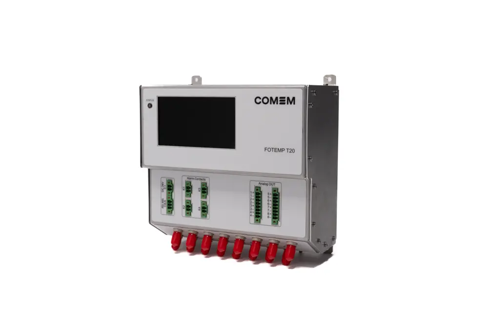 Contrôleur de signal multifibre Optocon WEIDMANN pour mesure précise de température, connectivité USB et Profibus DP.