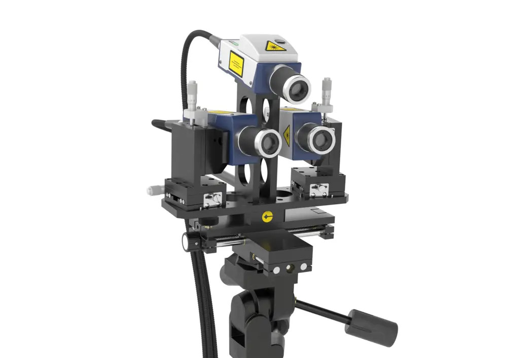 Flexible 3D vibration testing with the VibroFlex TriMount laser vibrometer