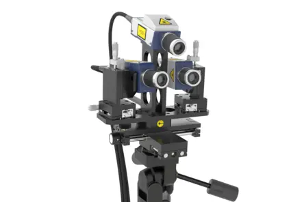 Flexible 3D vibration testing with the VibroFlex TriMount laser vibrometer