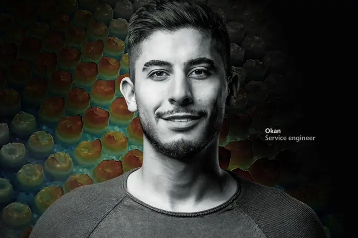 Scheme of the chromatic-confocal measurement principle