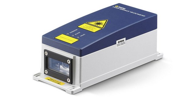 Non-contact laser sensor LSV-2100 ProSpeed from Polytec measuring speed and length in industrial processes in forwards and backwards as well as stand-still Non-contact laser sensor LSV-2100 ProSpeed from Polytec measuring speed and length in industrial processes in forwards and backwards as well as stand-still