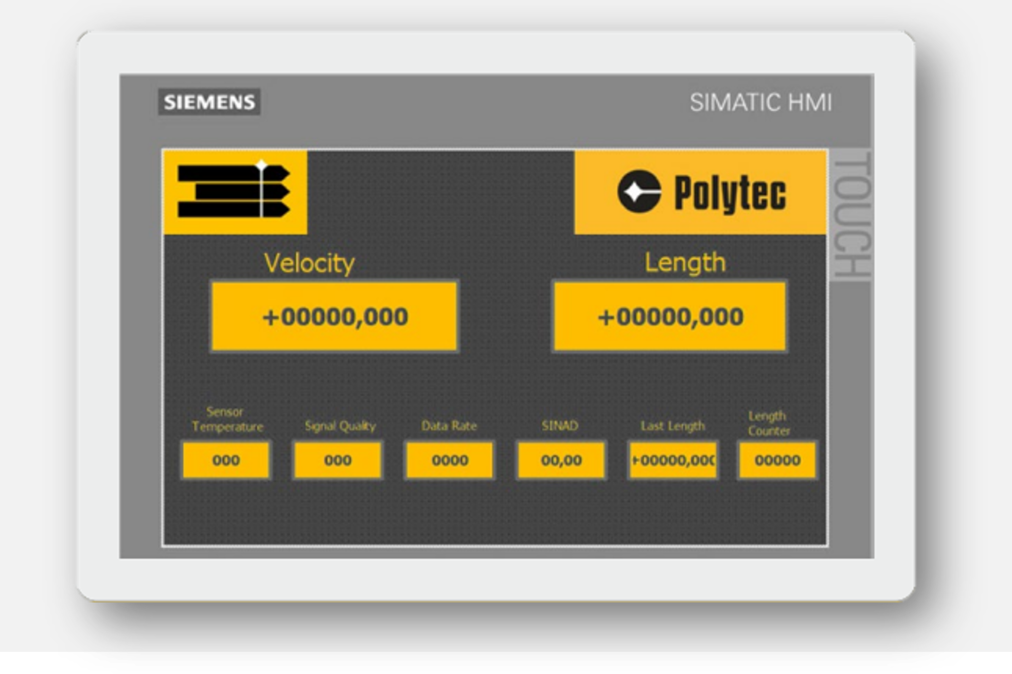 The cyclic measurement data of the input addresses can be linked directly and displayed on a human-machine interface (HMI) The cyclic measurement data of the input addresses can be linked directly and displayed on a human-machine interface (HMI)