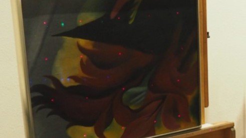 MDE Multipoint Data Evaluation multiple laser spots on canvas painting  MDE Multipoint Data Evaluation multiple laser spots on canvas painting