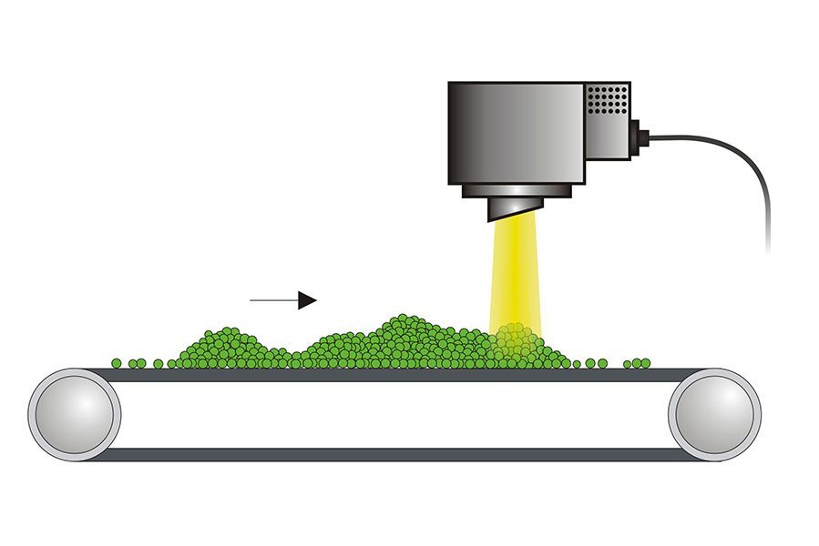 Distance sensor head for analyitics over conveyor belts  Distance sensor head for analyitics over conveyor belts