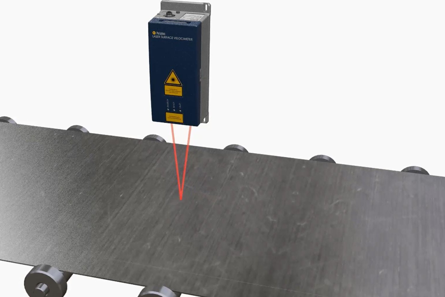 Inline measurement of length and speed with laser sensors - no contact, no wear, no scrap