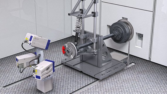 Horiba test bench for brake acoustics analysis "Giant EVO NVH" Horiba test bench for brake acoustics analysis "Giant EVO NVH"