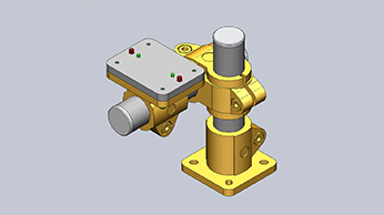 Vibrometer accessory alignment device for installation in industrial production line Vibrometer accessory alignment device for installation in industrial production line