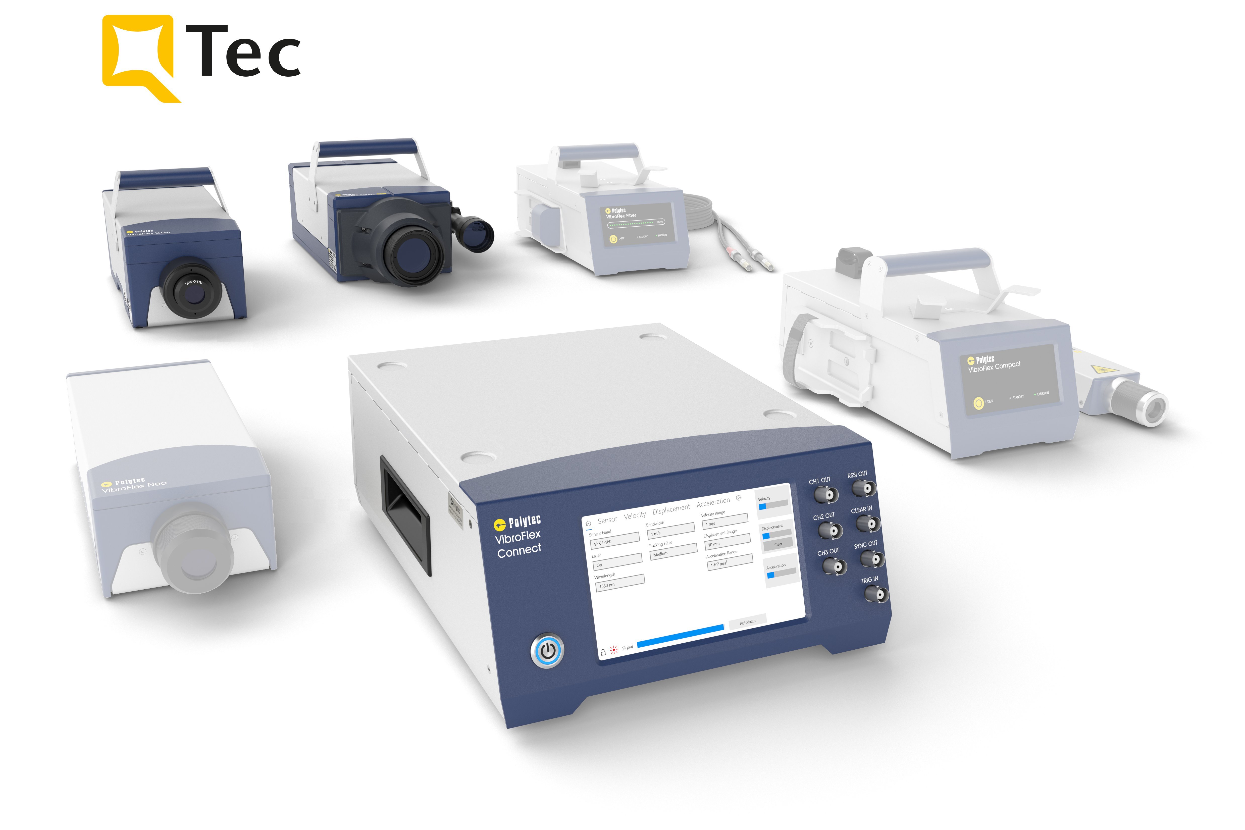 VibroFlex QTec – modulares Laservibrometer zur Schwingungsanalyse mit höchster Signalqualität VibroFlex QTec – modulares Laservibrometer zur Schwingungsanalyse mit höchster Signalqualität