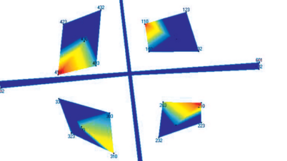 Solar sail membrane 1st fundamental mode Solar sail membrane 1st fundamental mode