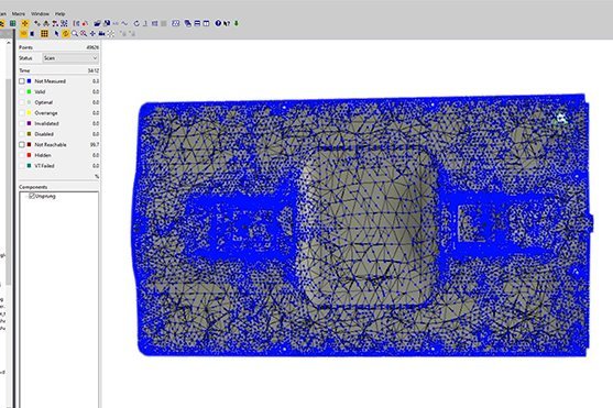 PSV Software allowing CAE data import for creating measurement grids PSV Software allowing CAE data import for creating measurement grids