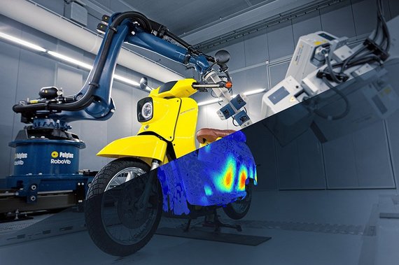 Vibration measurement as a service: here, a deflection shape analysis on an e-scooter Vibration measurement as a service: here, a deflection shape analysis on an e-scooter