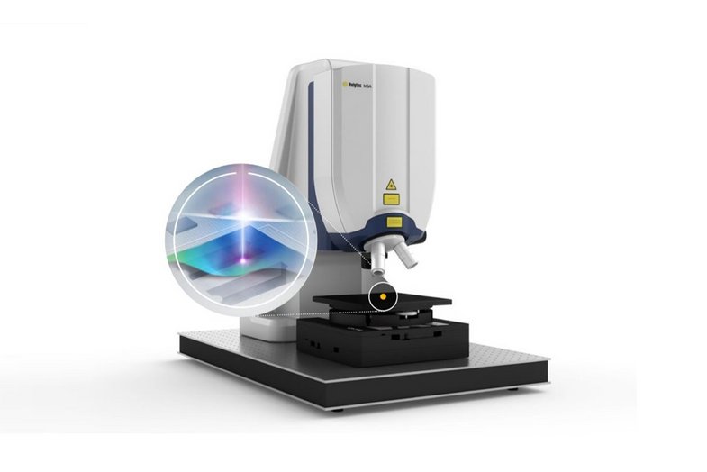 MSA-650 IRIS Micro System Analyzer measuring microstructure dynamics on silicon capped MEMS MSA-650 IRIS Micro System Analyzer measuring microstructure dynamics on silicon capped MEMS
