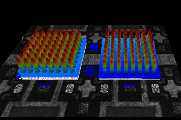 bump measurement on a ball grid array (BGA) as 3D profile