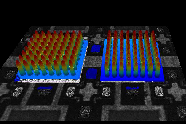 bump measurement on a ball grid array (BGA) as 3D profile