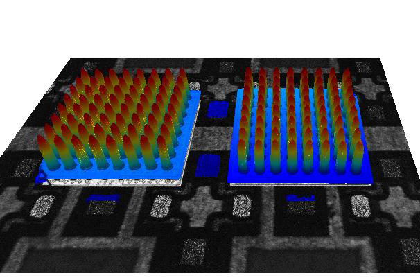 Ball grid array (BGA) bump measurement in 3D