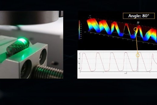 Erfasst selbst steile Winkel und Wellen Erfasst selbst steile Winkel und Wellen