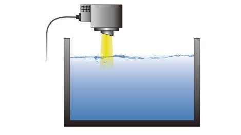 Distance sensor head, fluids Distance sensor head, fluids