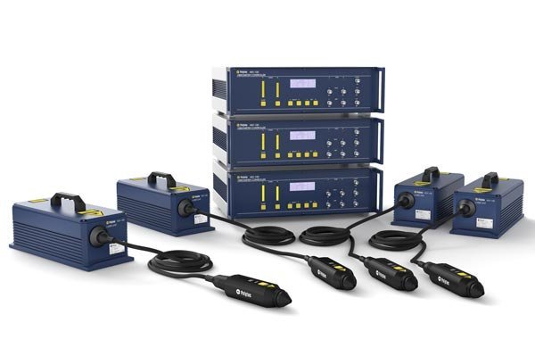 Cascaded and synchronized multi-channel optical test system detecting vibrational velocities of up to 40m/s Cascaded and synchronized multi-channel optical test system detecting vibrational velocities of up to 40m/s