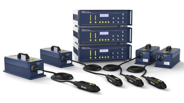 Cascaded and synchronized multi-channel optical test system detecting vibrational velocities of up to 40m/s Cascaded and synchronized multi-channel optical test system detecting vibrational velocities of up to 40m/s