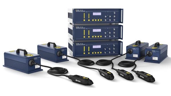 Cascaded and synchronized multi-channel optical test system detecting vibrational velocities of up to 40m/s Cascaded and synchronized multi-channel optical test system detecting vibrational velocities of up to 40m/s
