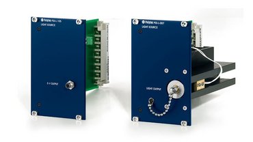 Power supplies and fiber-coupled light sources as plug-in units for a 19” housing Power supplies and fiber-coupled light sources as plug-in units for a 19” housing
