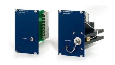 Power supplies and fiber-coupled light sources as plug-in units for a 19” housing Power supplies and fiber-coupled light sources as plug-in units for a 19” housing