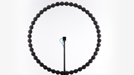 Ring48 AC Pro with microphone covers Ring48 AC Pro with microphone covers