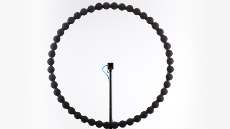 Ring48 AC Pro with microphone covers Ring48 AC Pro with microphone covers