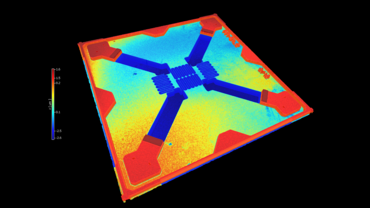 2D/3D profile of MEMS pressure sensor with 2.5x magnification and microscope measurement (courtesy: CIS)