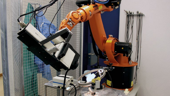 HLV Hearing Laser Vibrometer test setup for otological studies Installation de test du vibromètre laser auditif HLV pour les études otologiques