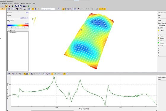Der Polytec SignalProzessor ermöglicht eine individuelle Signalnachbearbeitung, verfügbare Schnittstellen zu MatLab®, LabView®, MS Excel®, Python, ASAM ODS Der Polytec SignalProzessor ermöglicht eine individuelle Signalnachbearbeitung, verfügbare Schnittstellen zu MatLab®, LabView®, MS Excel®, Python, ASAM ODS