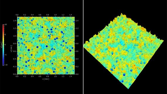 Inspection of a coated surface without contact Inspection of a coated surface without contact