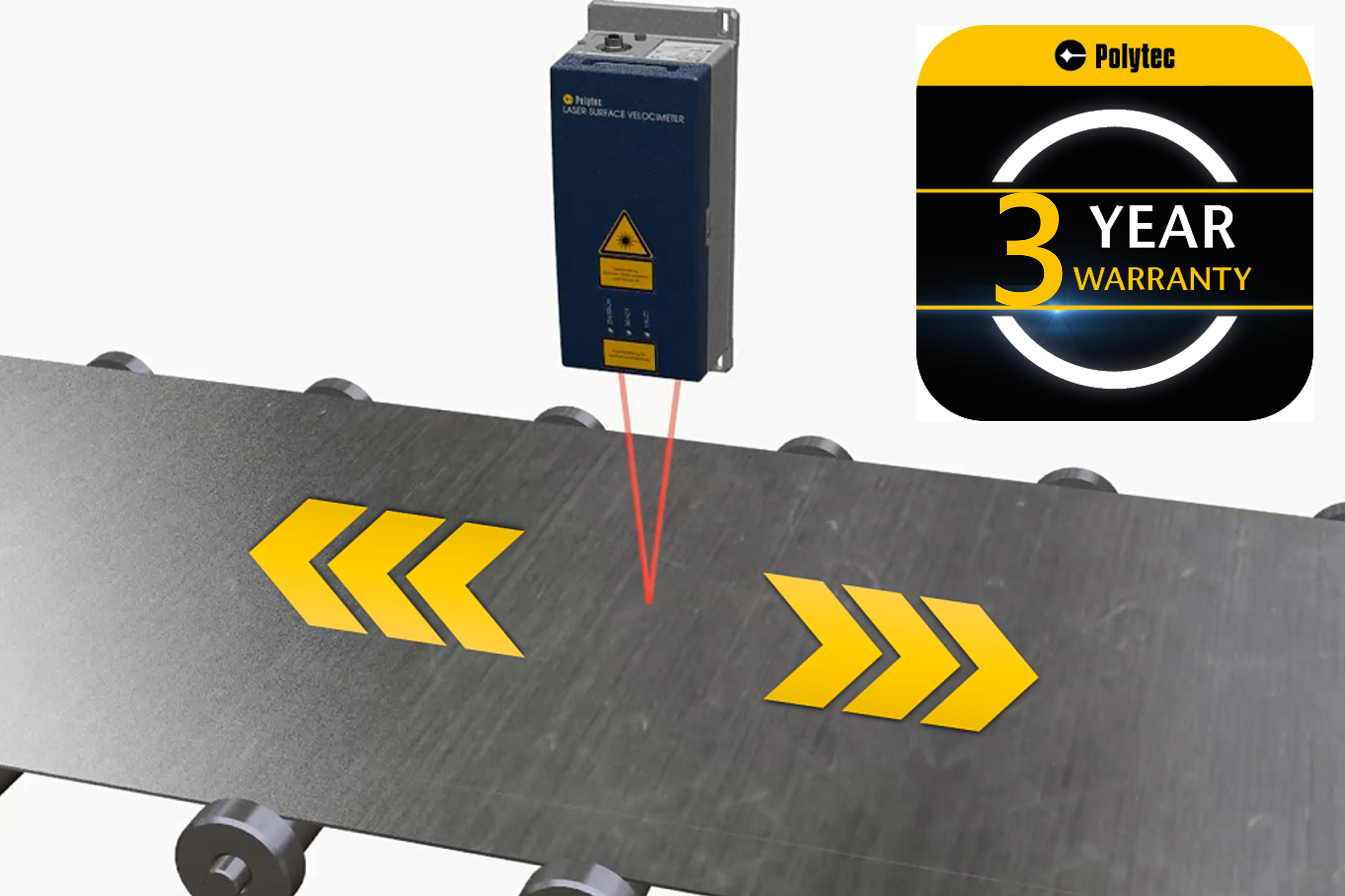 ProSpeed LSV optical sensors by Polytec come with a 3 year warranty ProSpeed LSV optical sensors by Polytec come with a 3 year warranty