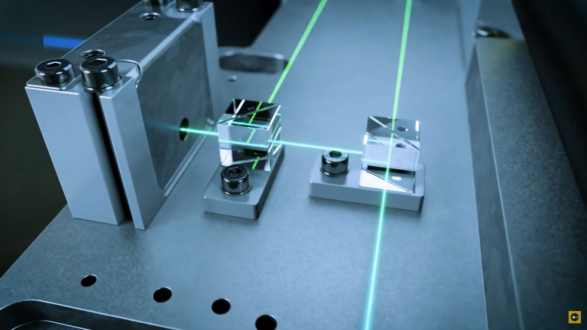 Laser vibration measurement, interferometer setup Laser vibration measurement, interferometer setup
