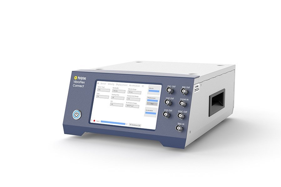 VibroFlex Connect mit 7" Touchscreen als konfigurierbares Herzstück des modularen Schwingungsmesssystems VibroFlex VibroFlex Connect mit 7" Touchscreen als konfigurierbares Herzstück des modularen Schwingungsmesssystems VibroFlex
