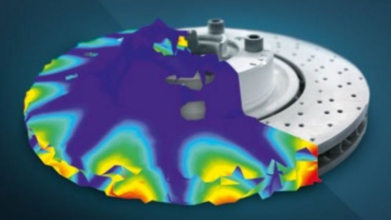 Deflection shape analysis visualizing brake squeal, acoustical and dynamic behaviour Deflection shape analysis visualizing brake squeal, acoustical and dynamic behaviour