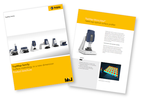 Brochure TopMap surface profilers Find out which TopMap profiler is best suited for your measurement task