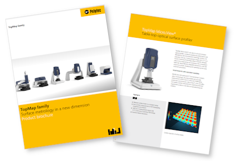 Brochure TopMap surface profilers Find out which TopMap profiler is best suited for your measurement task