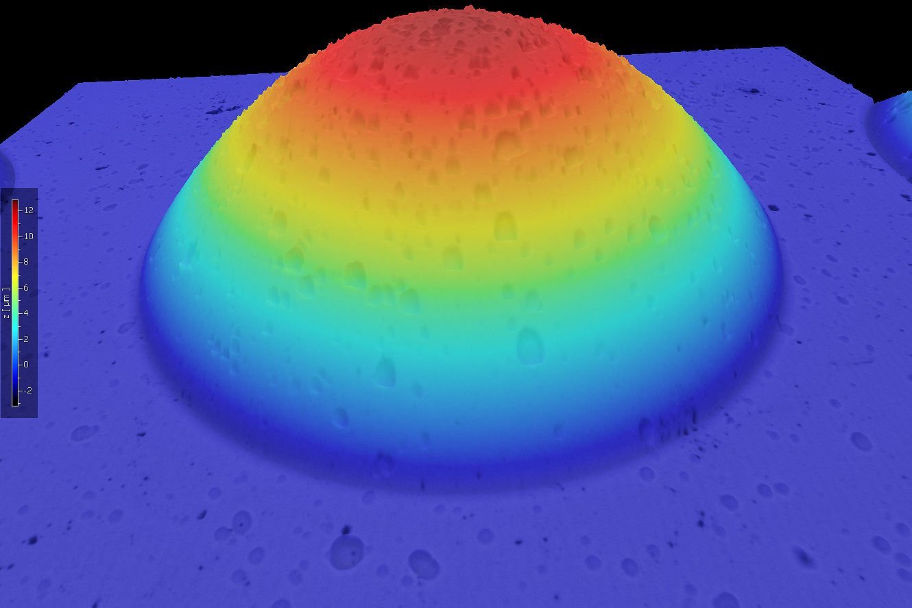 Fast and complete 3D topography measurement of optics, lenses, freeform optics providing large area and high resolution data Fast and complete 3D topography measurement of optics, lenses, freeform optics providing large area and high resolution data