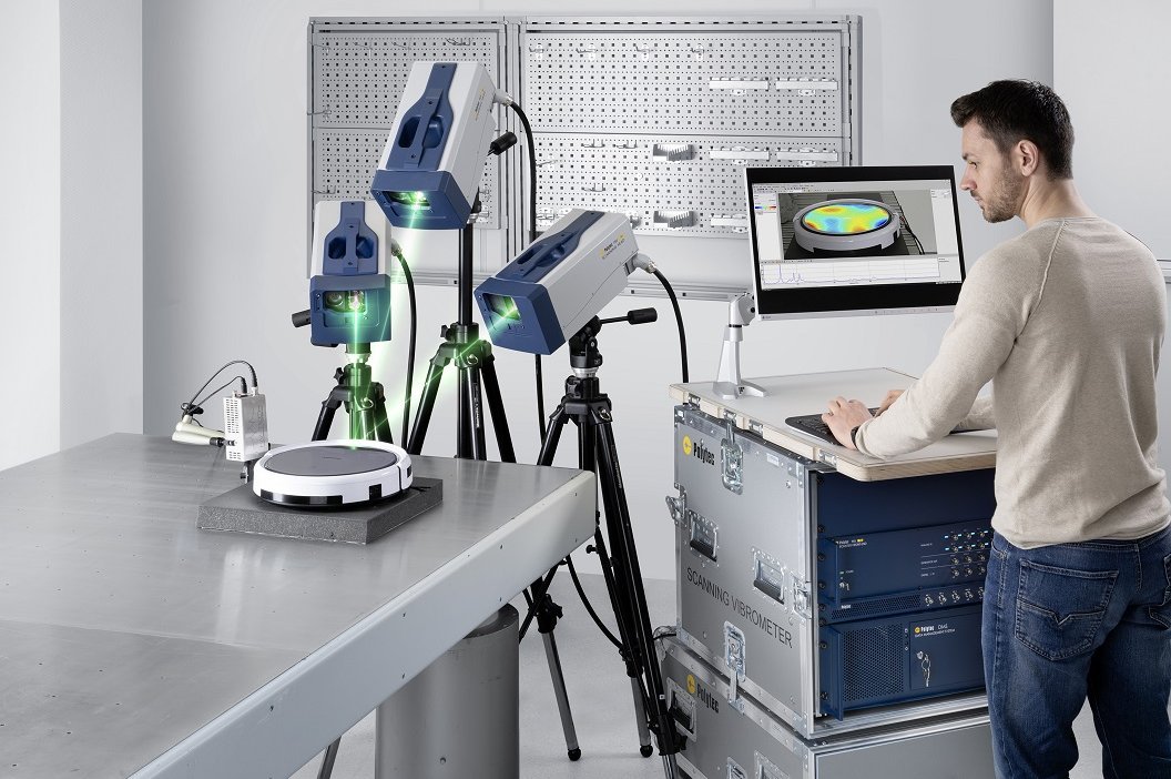 PSV QTec 3D Scanning Vibrometer für bis zu 10x schnellere Ergebnisse  und aussagekräftige Modaltest-Daten