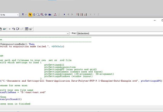 Open Polytec File Access interface for programming custom solutions with LabView, Python Open Polytec File Access interface for programming custom solutions with LabView, Python