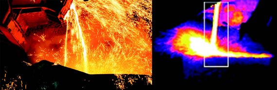 Slag monitoring in steelworks