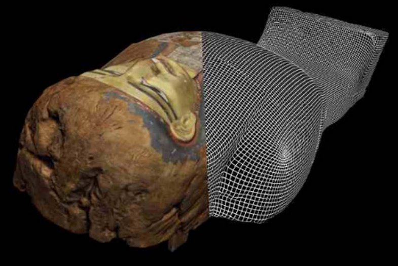 3D-Scan einer Mumie