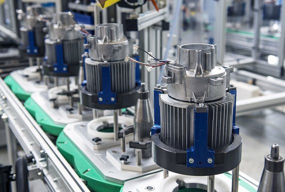 Production testing of electric drives using in-line laser vibration measurement Production testing of electric drives using in-line laser vibration measurement