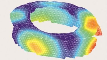 Operational deflection shape rolling tire