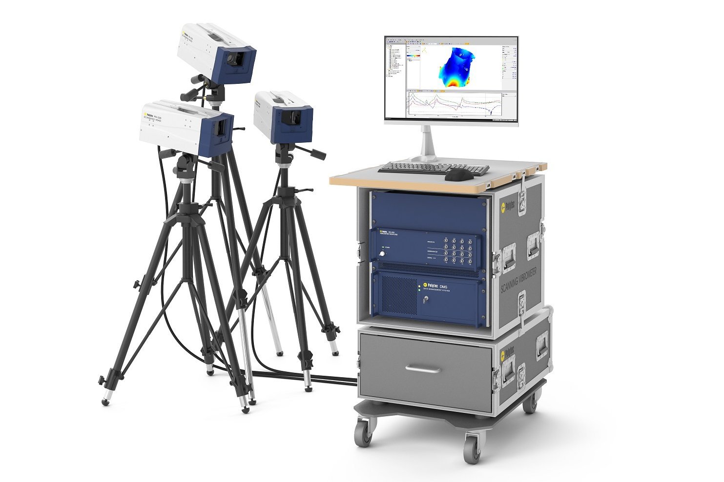 PSV-500-3D Polytec Scanning Vibrometer with workspace PSV-500-3D Polytec Scanning Vibrometer with workspace