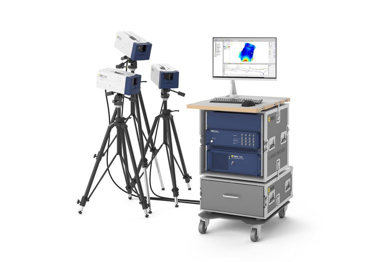 PSV-500-3D Polytec Scanning Vibrometer with workspace PSV-500-3D Polytec Scanning Vibrometer with workspace