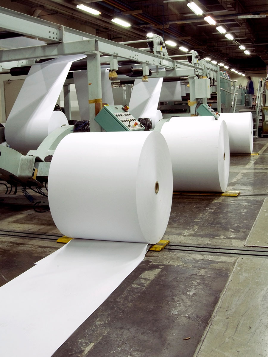 LSV sensors enable precise tension control for paper roll exchange processes LSV sensors enable precise tension control for paper roll exchange processes